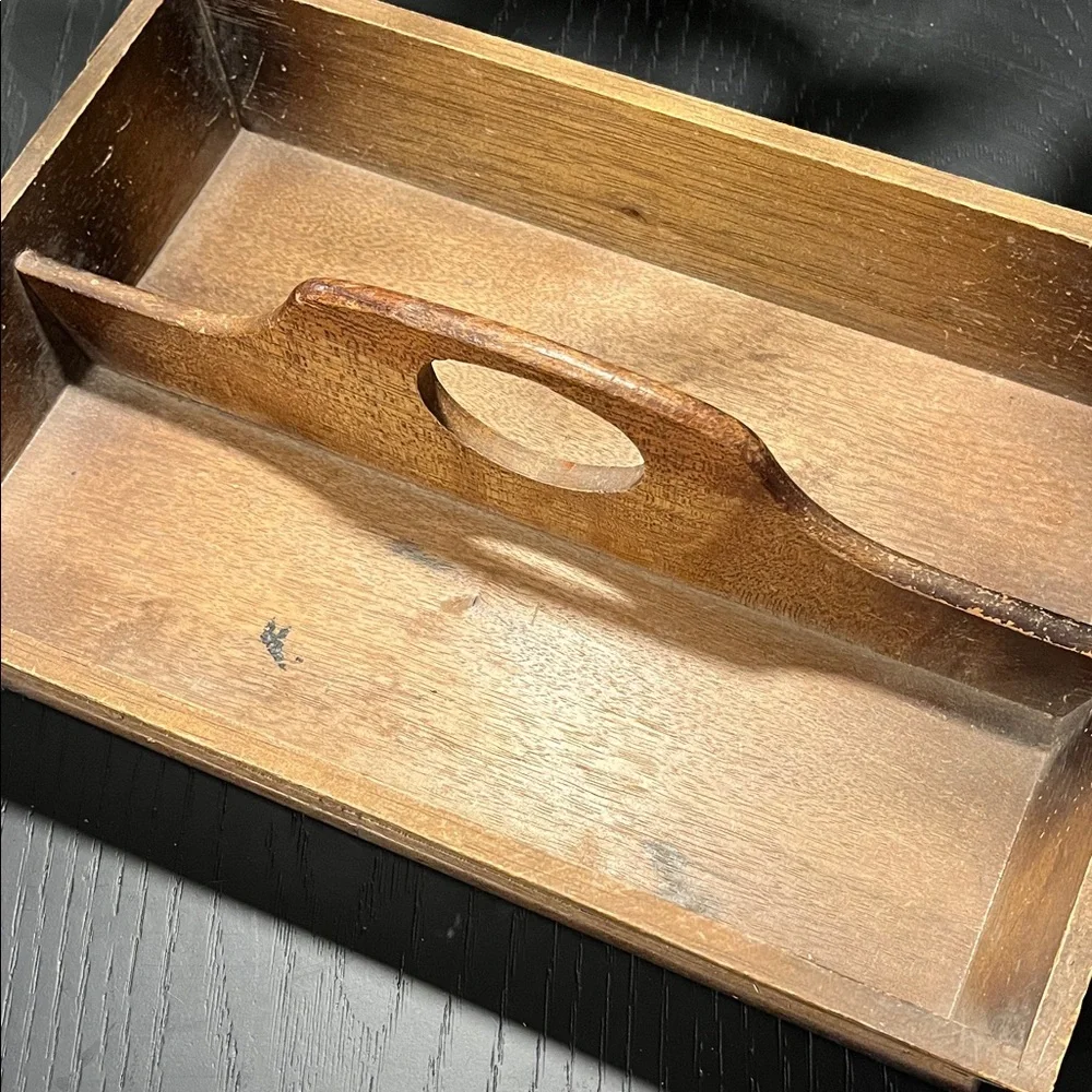 Elegant Wooden Bath Caddy